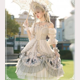 Rose Girl Vintage Lolita Dress OP by YingLuoFu (SF21)